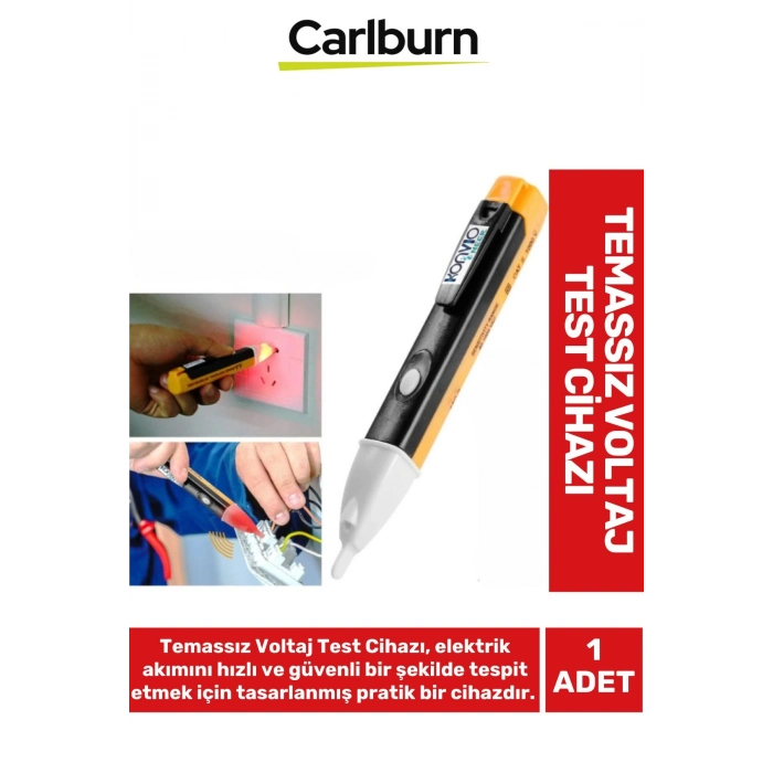 Özel Güvenilir Elektrik Kontrol Led Işıklı Hat Tespit Edici Temassız Kablo Priz Voltaj Test Cihazı