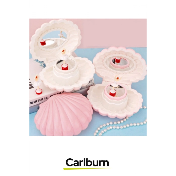 Özel Üretim Sevgili Arkadaş Eş Doğum Günü Hediye Deniz Kabuğu Tasarımlı Müzik Kutusu