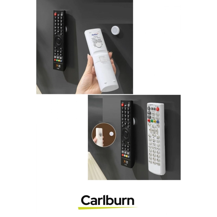 Pratik Yapışkanlı Kolay Monte Duvar Sabitleme Mıknatıslı Çok Amaçlı Kumanda Telefon Tutucu 2 ADET