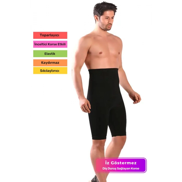 Özel Üretim Kalça Karın Sıkılaştırıcı Diş Duruş Sağlayan Toparlayıcı Esnek Rahat Erkek Boxer Korse