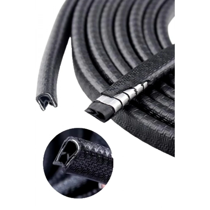 Özel Üretim Çarpma Çizilme Önleyici 5 Metrelik Araba Kapı Kenar Darbe Koruma Fitil Şeridi Rulosu