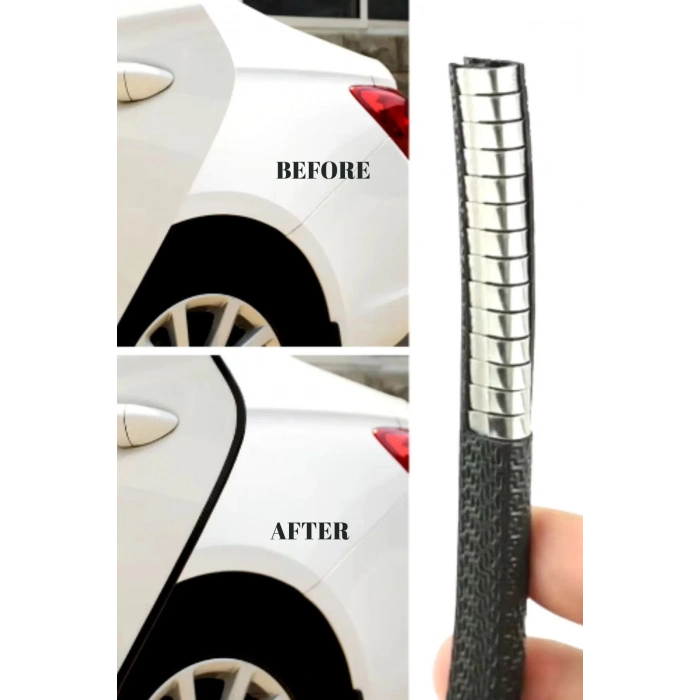 Özel Üretim Çarpma Çizilme Önleyici 5 Metrelik Araba Kapı Kenar Darbe Koruma Fitil Şeridi Rulosu