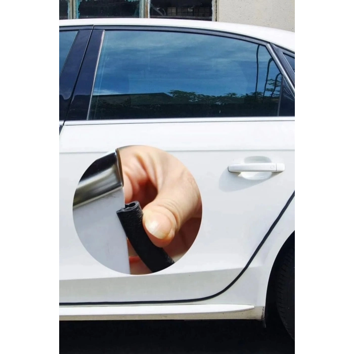 Özel Üretim Çarpma Çizilme Önleyici 5 Metrelik Araba Kapı Kenar Darbe Koruma Fitil Şeridi Rulosu