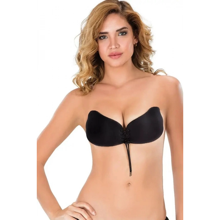 Özel Üretim Kaymaz Dikişsiz Göğüs Dikleştirici Dolgun Gösteren Toparlayıcı Askısız Yapışkanlı Sütyen