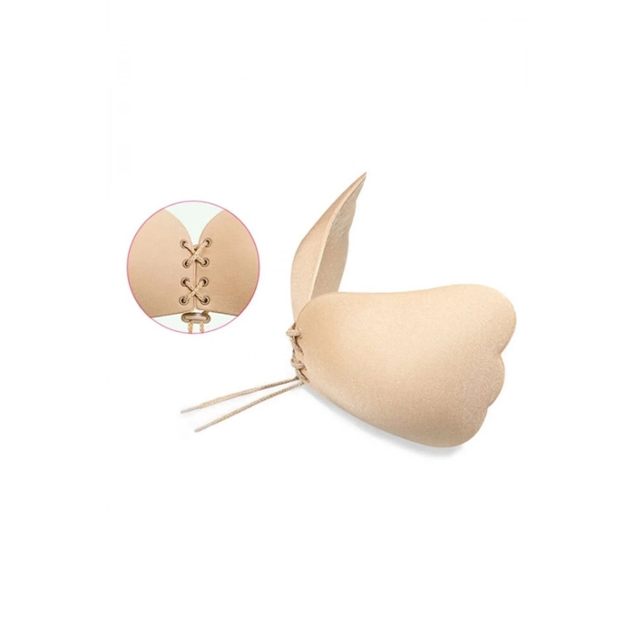 Özel Üretim Kaymaz Dikişsiz Göğüs Dikleştirici Dolgun Gösteren Toparlayıcı Askısız Yapışkanlı Sütyen