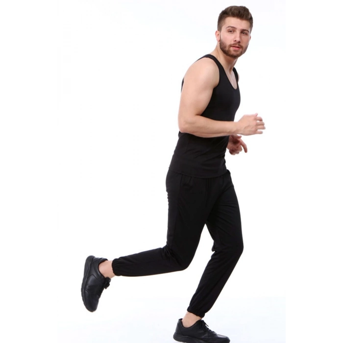 Özel Üretim Terleme Hızlandırıcı Rahat Şık Destekleyici Termal Sauna Eşofman Atlet Takım