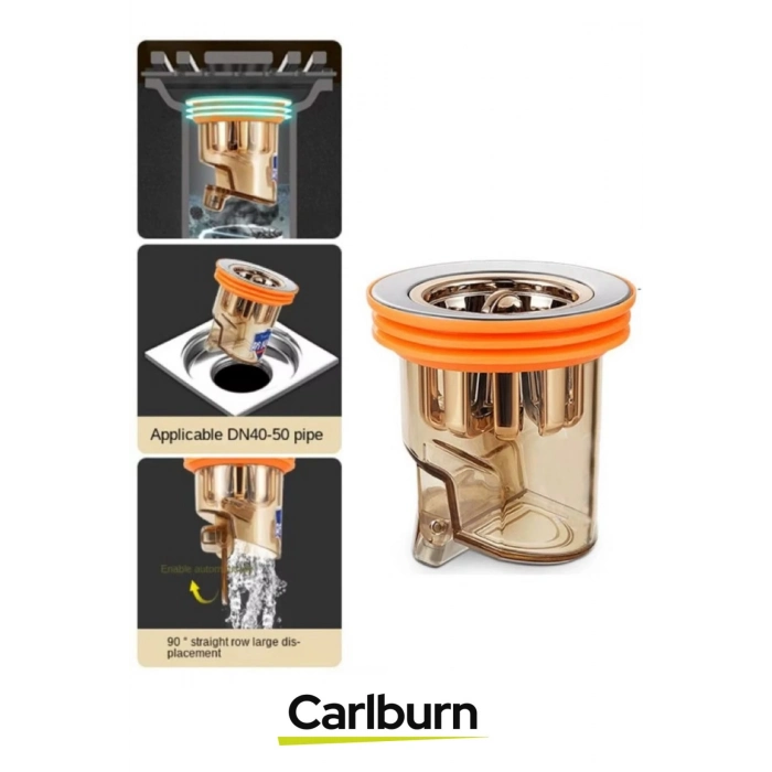 Premium Mutfak Banyo Standart DN40-DN50 Borularıyla Uyumlu Koku Geri Akış Önleyici Gider Aparatı