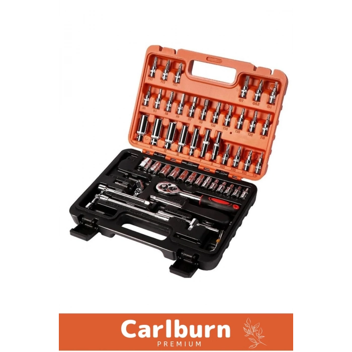 Özel Üretim Titanyum 1/4 Cırcırlı 53 Parça Lokma Tork Kombinasyon Anahtar Takımı Bits Uç Seti