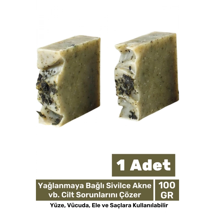 100% Doğal Güzel Kokulu El Yüz Saç Vücut Cilt Onaran Kolajen Etkili Isırgan Bitkisel Sabun 1 Adet
