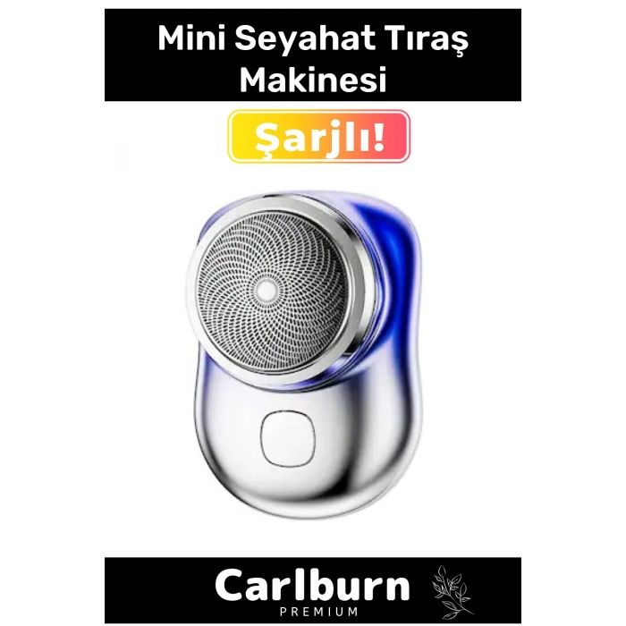 Özel Üretim Pratik Seyahat Günlük Hızlı Taşınabilir Şarjlı Yuvarlak Etkili Kablosuz Tıraş Makinesi