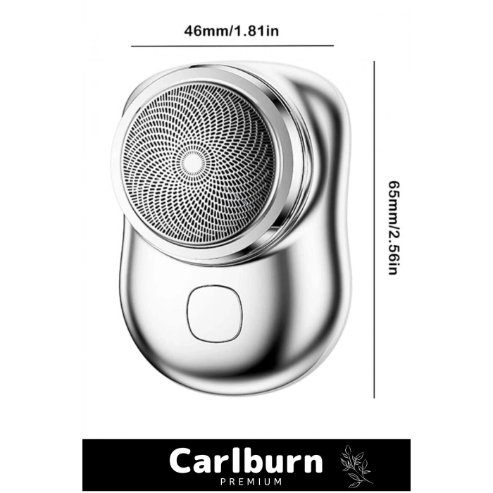 Özel Üretim Pratik Seyahat Günlük Hızlı Taşınabilir Şarjlı Yuvarlak Etkili Kablosuz Tıraş Makinesi