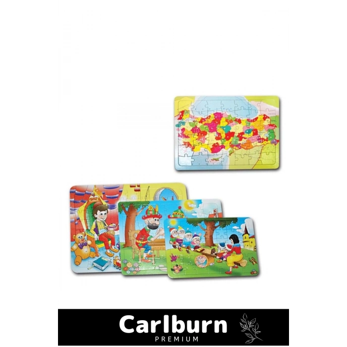 Özel Eğitici Zeka Geliştirici Öğretici El Göz Kordinasyonu 80 Parça Yapboz Büyük Boy Puzzle 29x38 cm