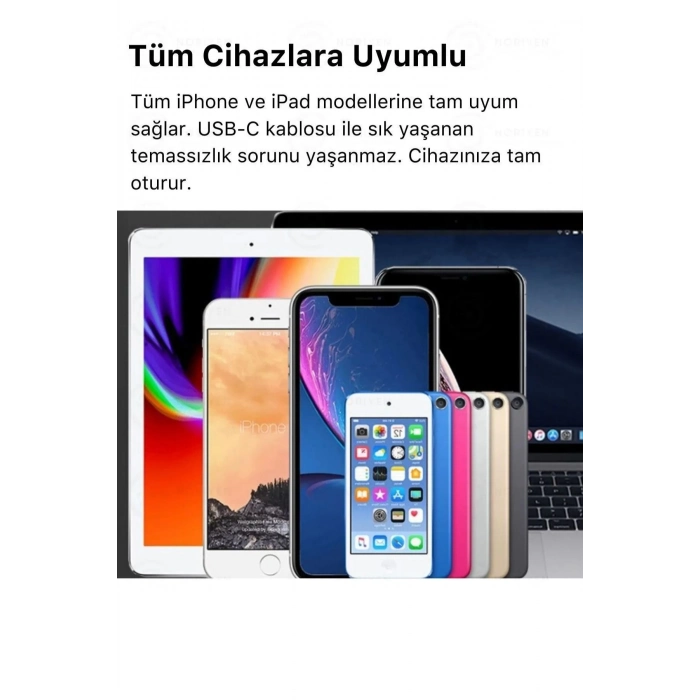 iPhone Tüm Serilere Uyumlu 20w Hızlı Şarj Aleti 7 8 X 11 12 13 14 15 16 İçin Type-C Girişli Adaptör