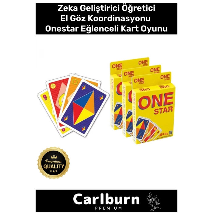 Premium Eğitici Zeka Geliştirici Öğretici Eğlence Aile 108 Kart Onestar Eğlenceli Kart Oyunu