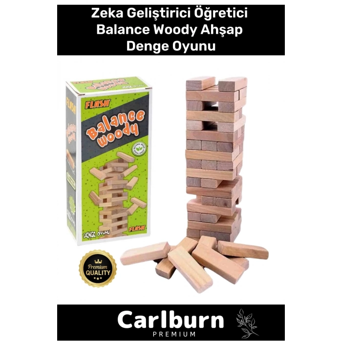 Premium Eğitici Zeka Geliştirici Öğretici Eğlence Aile Parti Balance Woody Ahşap Denge Oyunu
