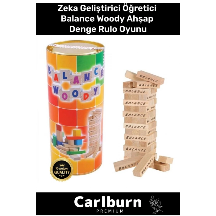 Premium Eğitici Zeka Geliştirici Öğretici Eğlence Aile Parti Balance Woody Ahşap Denge Rulo Oyunu