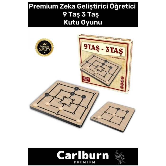 Premium Eğitici Zeka Geliştirici Öğretici Eğlence Aile Parti Yılbaşı Etkinlik 9 Taş 3 Taş Oyun