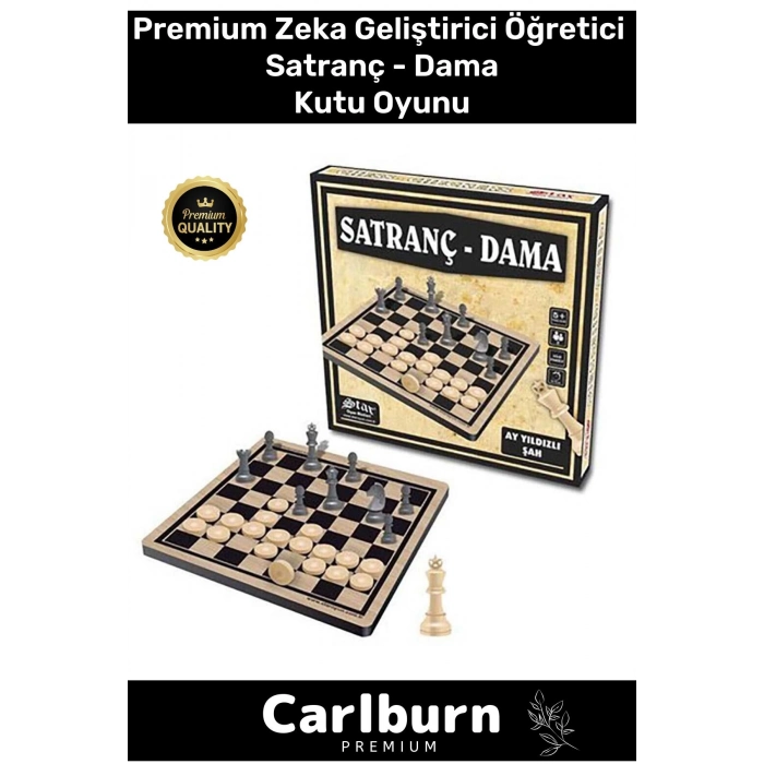 Premium Eğitici Zeka Geliştirici Öğretici Eğlence Aile Parti Yılbaşı Etkinlik Dama Satranç