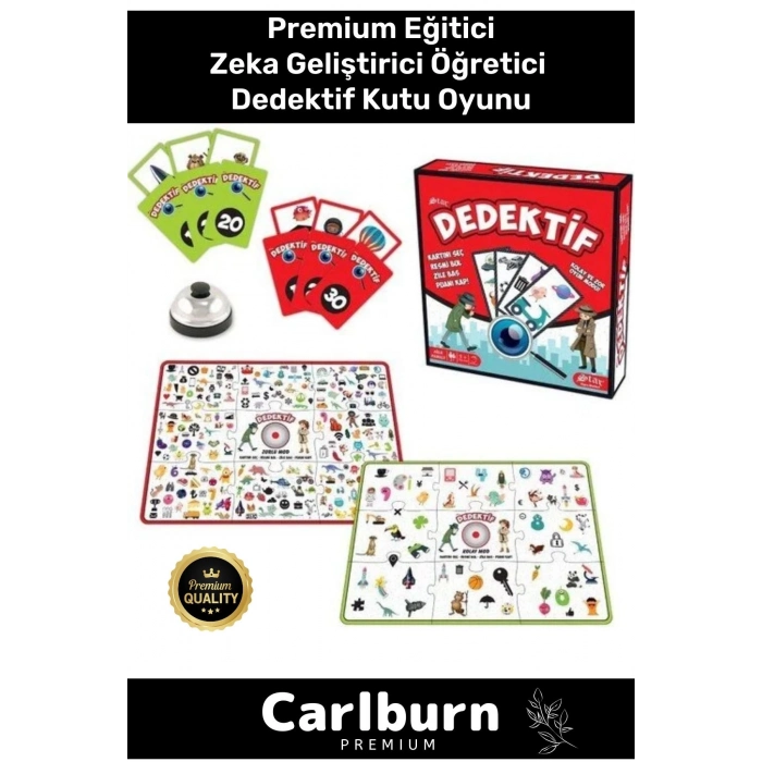 Premium Eğitici Zeka Geliştirici Öğretici Eğlence Aile Etkinlik Dedektif Kutu Oyunu