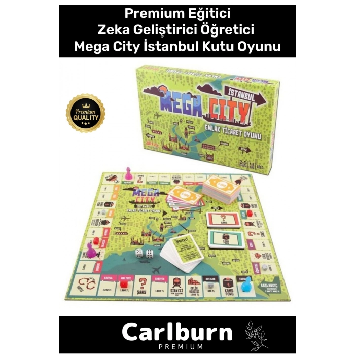 Premium Eğitici Zeka Geliştirici Öğretici Eğlence Emlak Gayrimenkul Ticaret Oyunu Mega City İstanbul