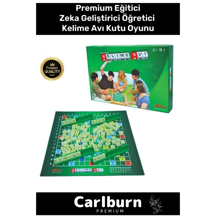 Premium Eğitici Zeka Geliştirici Öğretici Eğlence Aile Etkinlik Arkadaş Özel Gün Davet Kelime Avı