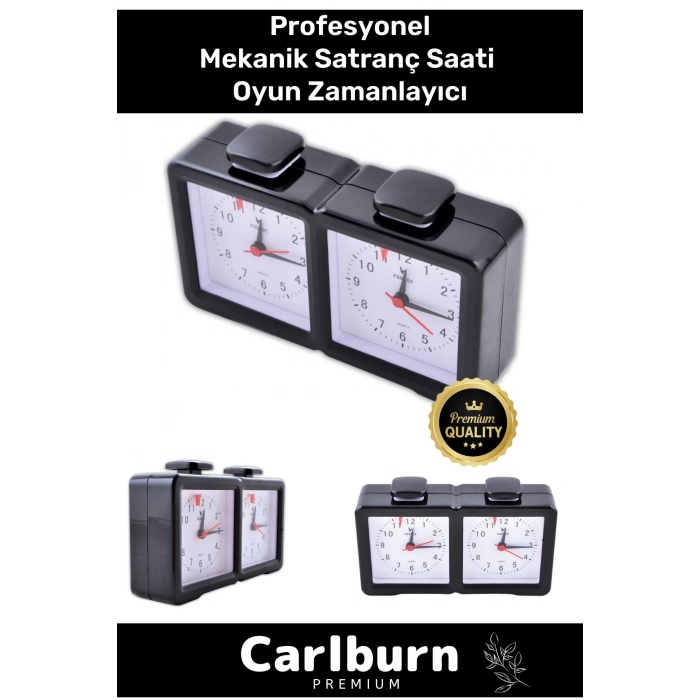 Profesyonel Taşınabilir Pilli Turnuva Bonus Analog Mekanik Satranç Saati Oyun Zamanlayıcı