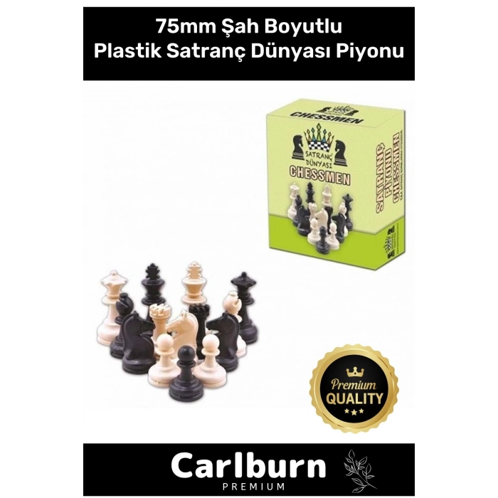 Özel Üretim Eksik Takımı Tamamlama Uyumlu Şah Boyu 75mm Büyük Plastik Satranç Dünyası Piyonu