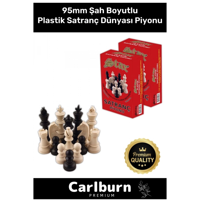 Özel Üretim Eksik Takımı Tamamlama Uyumlu Şah Boyu 95mm Büyük Plastik Satranç Dünyası Piyonu