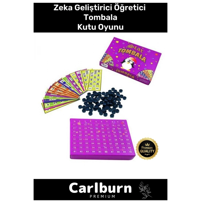 Premium Eğitici Zeka Geliştirici Öğretici Eğlence Aile Parti Yılbaşı Etkinlik Tombala Oyunu