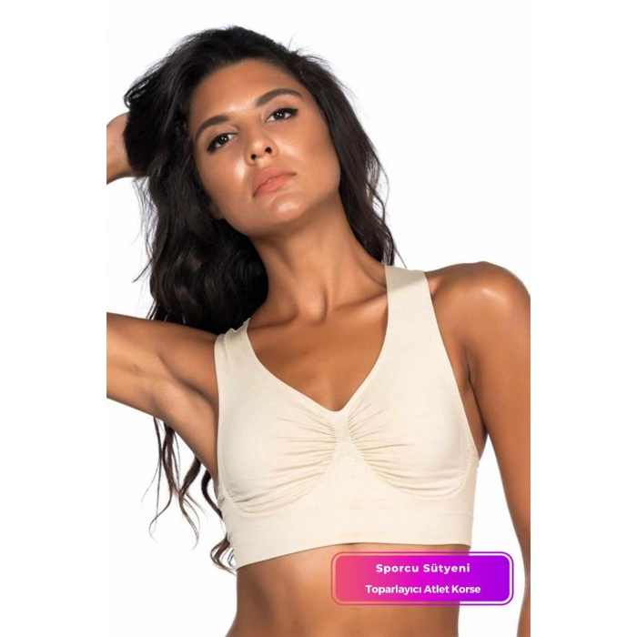 Özel Üretim Hareket Özgürlüğü Sağlayan Rahat Nefes Alabilen Elastik Esnek Sporcu Sütyen Korse