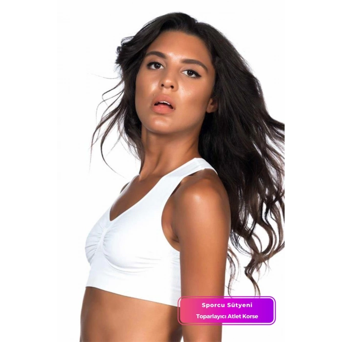 Özel Üretim Hareket Özgürlüğü Sağlayan Rahat Nefes Alabilen Elastik Esnek Sporcu Sütyen Korse