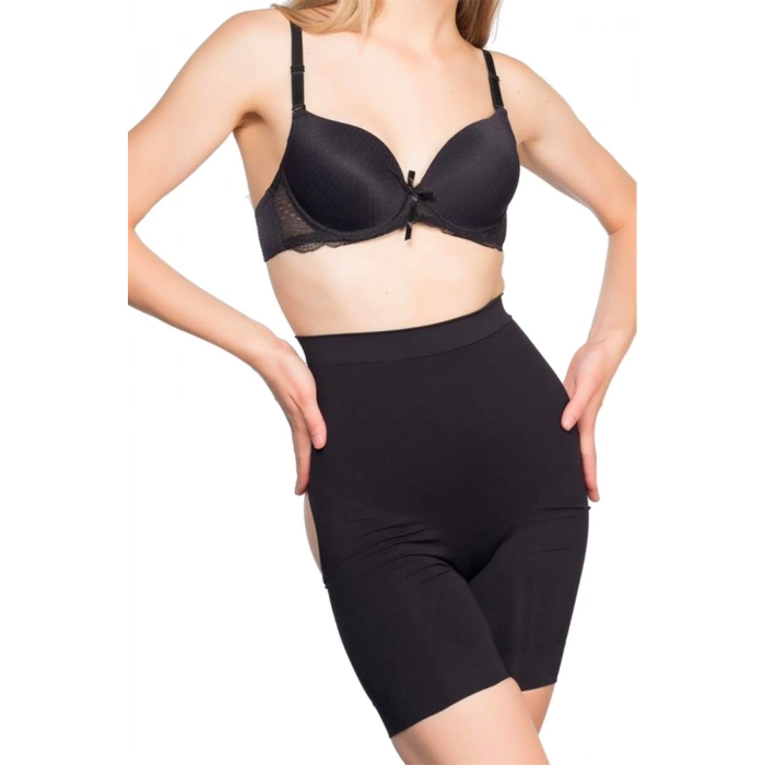 Özel Üretim Toparlayıcı Sıkılaştırıcı Şekillendiri İz Göstermez Kaymaz Kadın Popo Açık Paçalı Korse