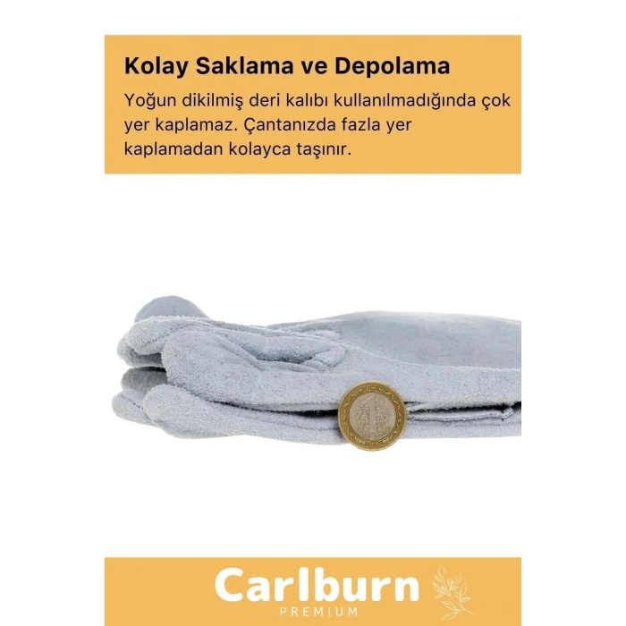 Premium Yanmaz Yüksek Isıya Sıcaklığa Dayanıklı Kaynak Yangın Su Geçirmez Çok Amaçlı Deri Eldiven