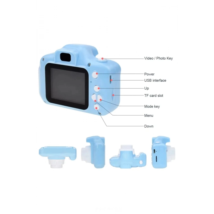 Yeni Nesil Çocuk Dijital Mini Fotoğraf Video Makine Erkek Kız Çocuklar 1080p HD Ekran Kamera Selfie