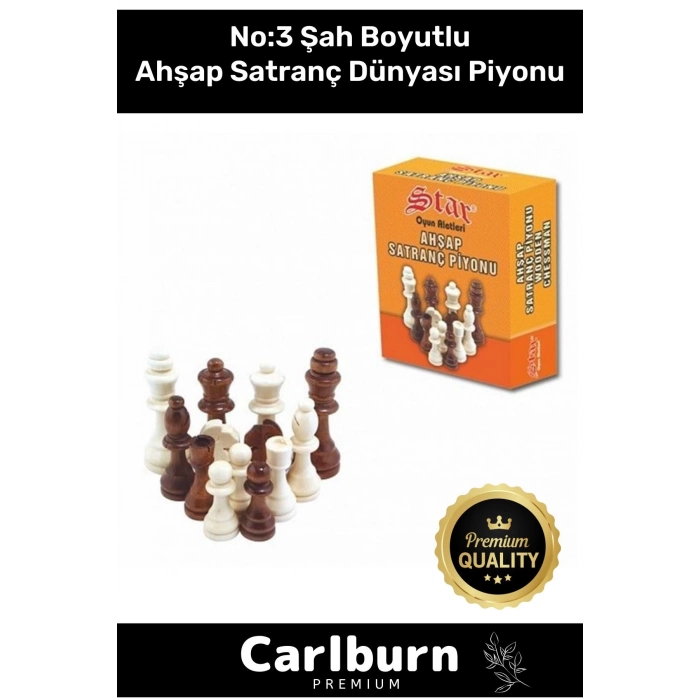 Özel Üretim Eksik Takımı Tamamlama Uyumlu Şah Boyu No: 3 Ahşap Satranç Dünyası Piyonu