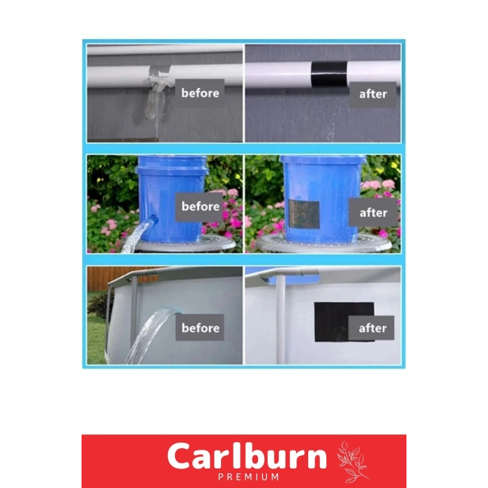 Süper Güçlü Su Geçirmez Sızdırmaz Kırmızı Renk Çok Amaçlı Tamir İzolasyon Bandı 48mm x 10m 1 Adet