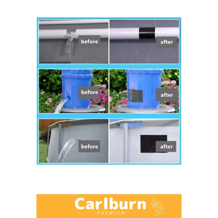 Süper Güçlü Su Geçirmez Sızdırmaz Beyaz Renk Çok Amaçlı Tamir İzolasyon Bandı 48mm x 10m 5 Adet