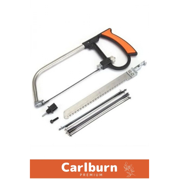 Özel Üretim Ayarlanabilir Güçlü 4 Yedek Bıçaklı Boru Demir Ağaç Metal 7 Parça Hobi Kıl Testere Seti