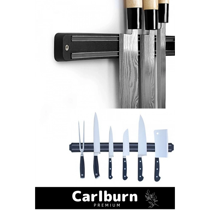 Özel Üretim Duvara Kolay Monte Mutfak Banyo Yazlık Mıknatıslı Bıçak Askısı 55 Cm