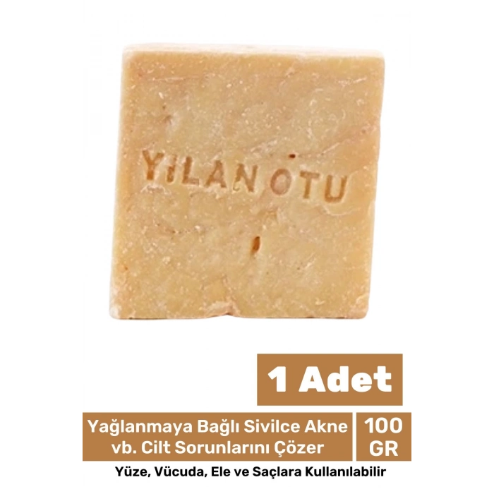 100% Güzel Kokulu El Yüz Saç Vücut Cilt Onaran Kolajen Etkili Yılan Yağı Otu Bitkisel Sabun 1 Adet