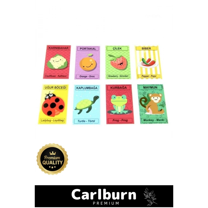 Premium Eğitici Zeka Geliştirici Öğretici Eğlence Aile 108 Kart İkili Hafıza Oyun Kartı