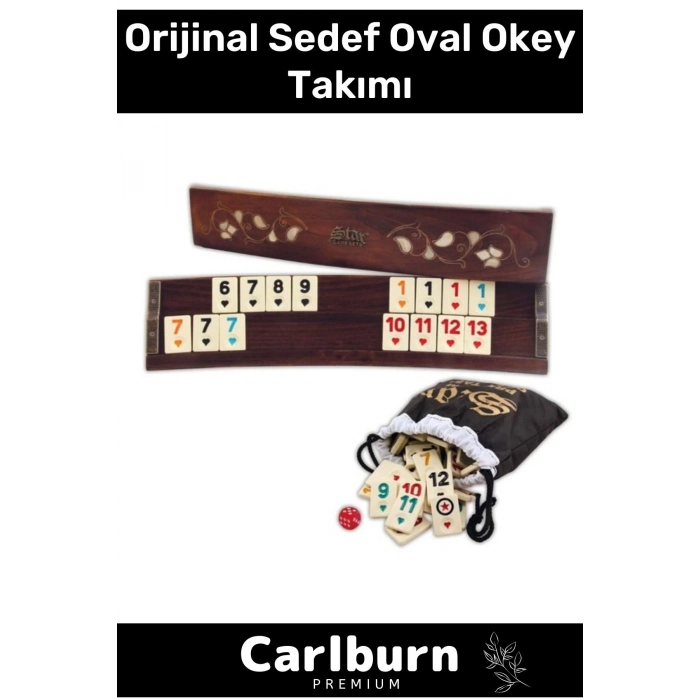 Özel Üretim Vip Büyük Boy Istakalı Eğlence Hobi Oyun 101 Ağaç Orijinal Sedef Oval Okey Takımı