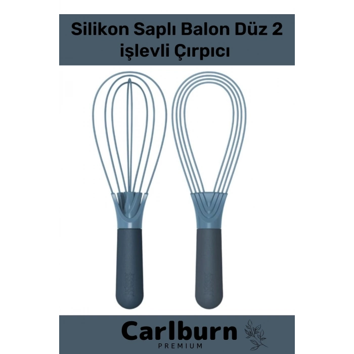 Özel Üretim Kolay Temizlene Yapışmaz Yıkanabilen Mutfak Silikon Saplı Balon Düz 2 işlevli Çırpıcı