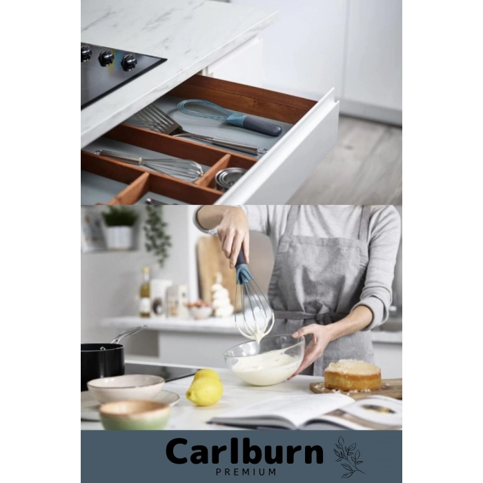 Özel Üretim Kolay Temizlene Yapışmaz Yıkanabilen Mutfak Silikon Saplı Balon Düz 2 işlevli Çırpıcı