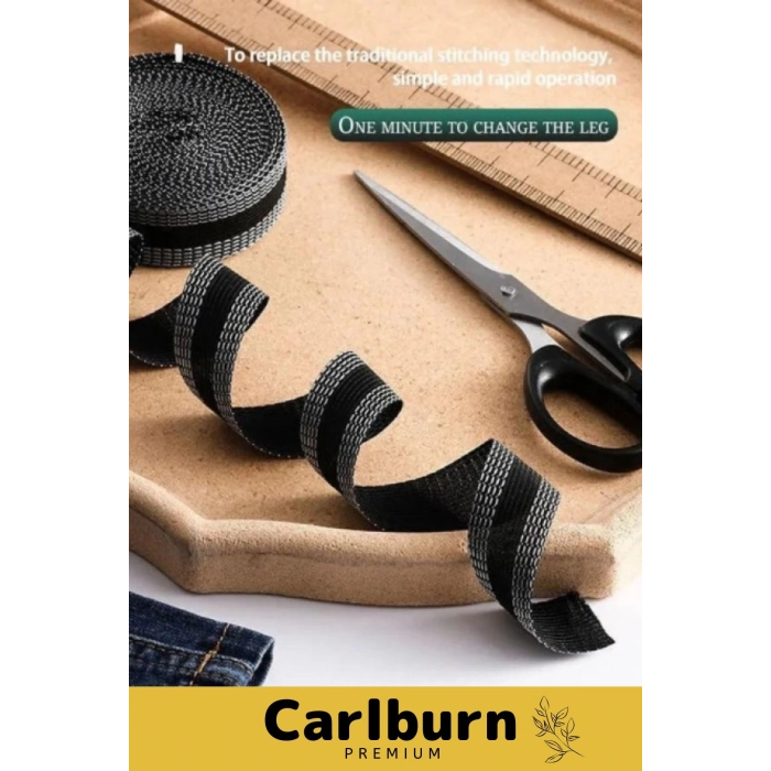 Deluxe Polyesterden Bant Dayanıklı Esnek Sıcakta Eriyen Kendinden Yapışkanlı Pantolon Kıvırma Şeridi