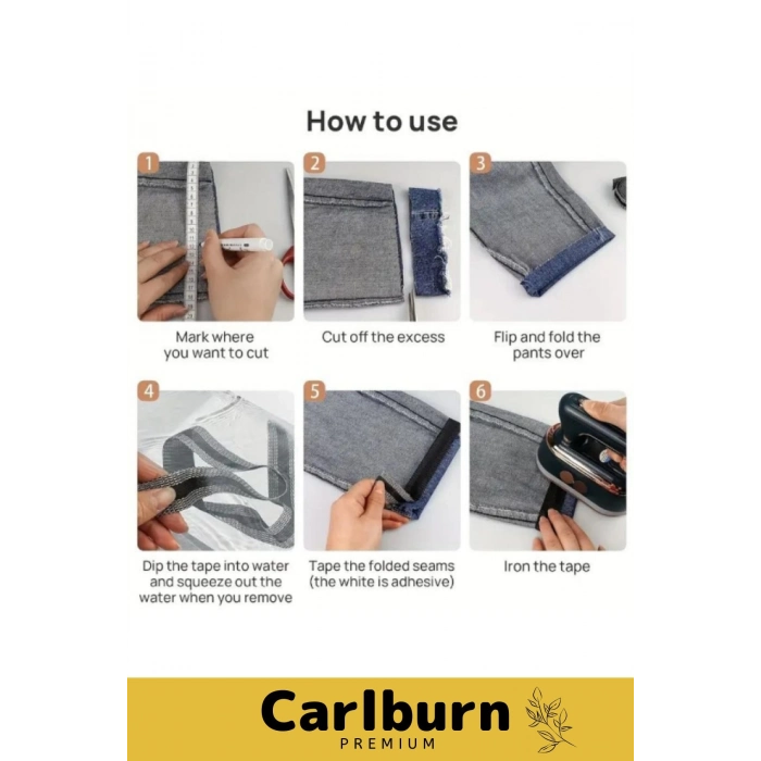 Deluxe Polyesterden Bant Dayanıklı Esnek Sıcakta Eriyen Kendinden Yapışkanlı Pantolon Kıvırma Şeridi