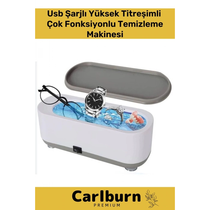 Yüksek Titreşimli Usb Kablolu 5V Güçlü Çok Fonksiyonlu Takı Gözlük Makyaj Saat Temizleme Makinesi