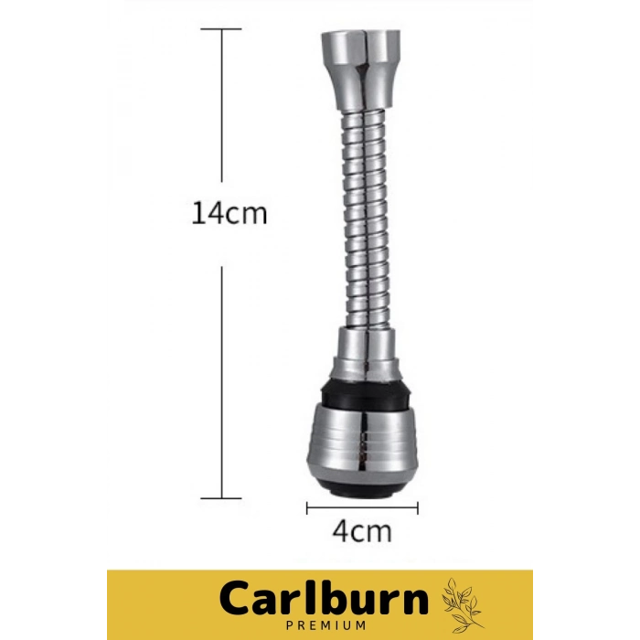 Premium Dayanıklı Spiral Tasarım 360° Dönebilen Hortumlu Esnek Su Tasarruflu 2 Modlu Musluk Başlığı