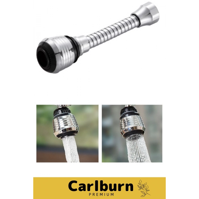 Premium Dayanıklı Spiral Tasarım 360° Dönebilen Hortumlu Esnek Su Tasarruflu 2 Modlu Musluk Başlığı