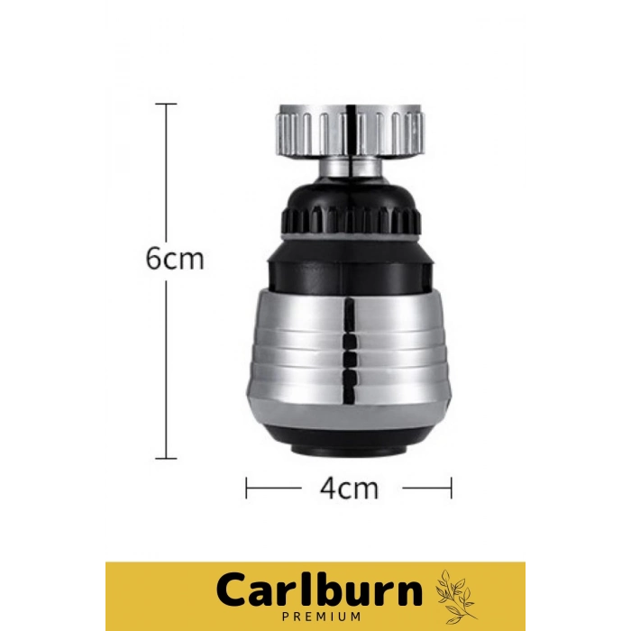 Paslanmaz Mutfak Banyo Lavabo Dayanıklı 360° Dönebilen Su Tasarruflu 2 Modlu Kısa Musluk Başlığı